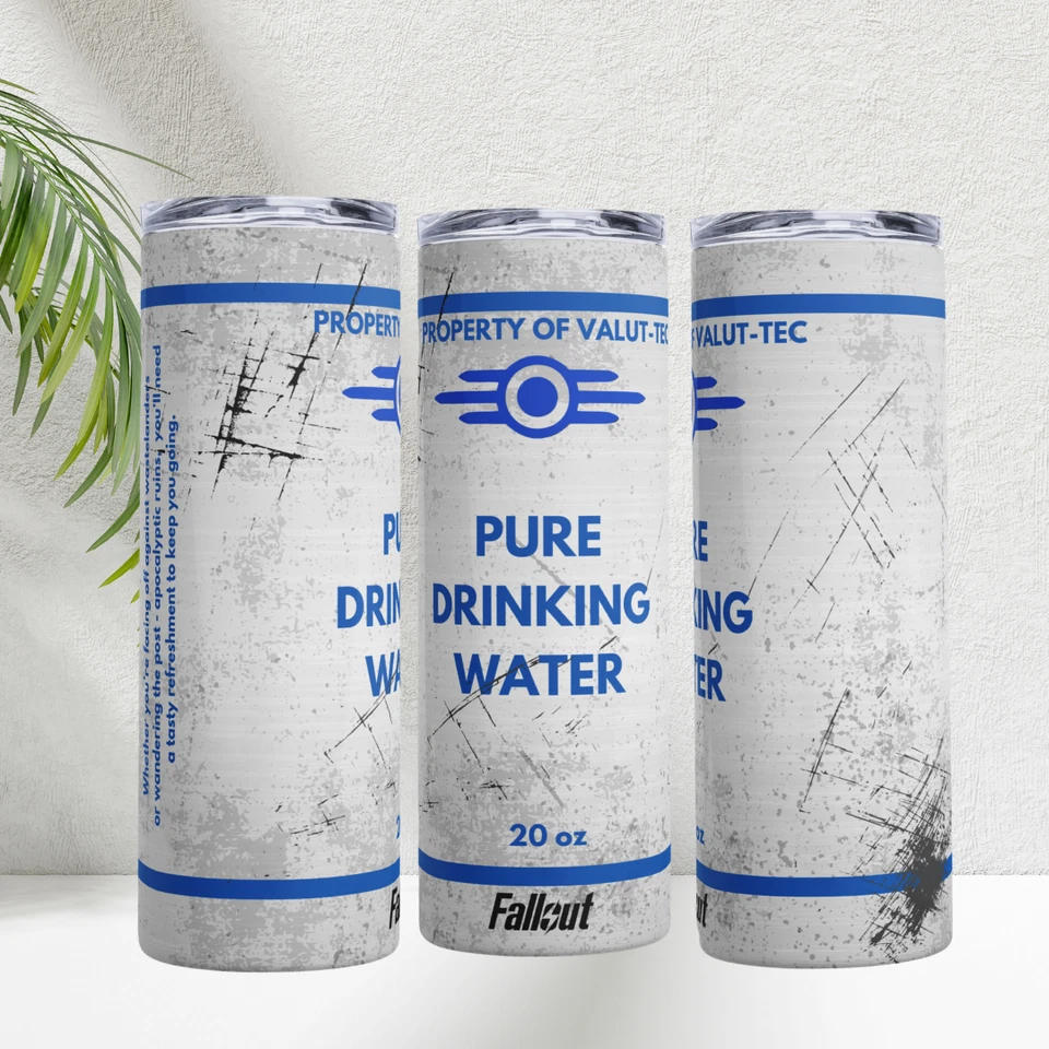 Vaso de beber puro Glow In The Dark Fallout Halloween 20 oz Vault Tec Foto 2 de 4