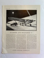 1929 Ford Motor Company Ad -Rare-