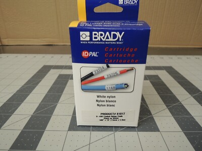 Brady ID Pal / Lab Pal / BMP21 0.5'' x 19; Coated Nylon Cloth Label Cartridge