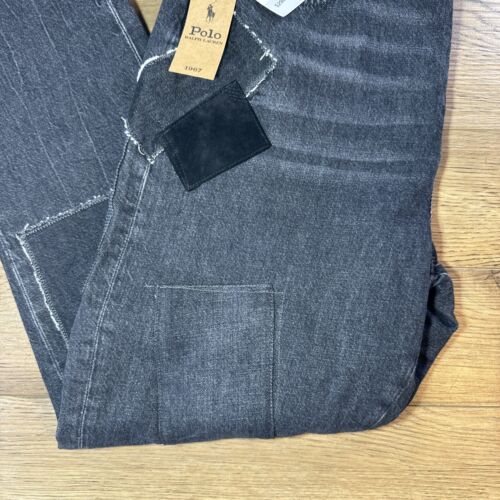 Tonale Patchwork Avery Jeans von Polo Ralph Lauren neu mit Etikett $ 298,00 UVP ausverkauft Größe 30 - Bild 3 von 15