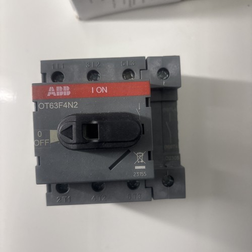 4 Pole 63A Din rail non fused isolator switch ABB 1SCA105365R1001 OT63F4N2 - Picture 9 of 9