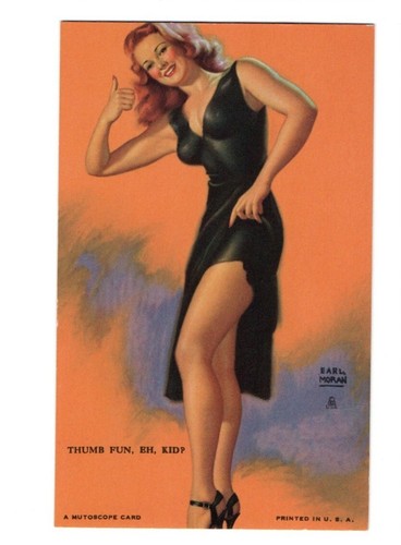4 Mutoscope “Girl next door” 1940’s Pin Up Glamour Ladies Cards Earl Moral et al - Picture 3 of 6