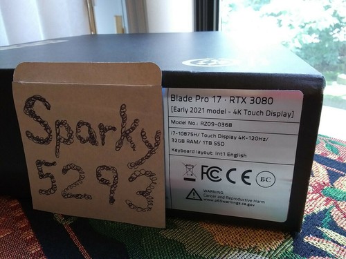 Razer Blade Pro 17 RTX 3080 4K/120Hz 1TB SSD 32GB RAM - FACTORY SEALED - Picture 8 of 8