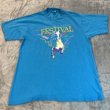 Kentucky Derby Festival T-Shirt Size Large Single Stitch Made In USA Vintage 90s