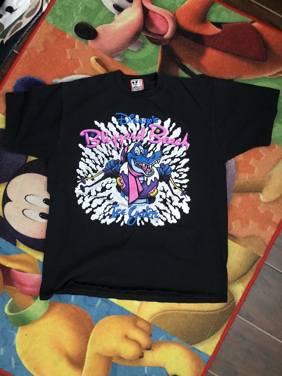 Vintage Disney World Blizzard Beach Ice Gator Tee XL | eBay