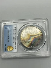 1885o pcgs ms 65 morgan Spectacular Color Wow! Check My Auctions Please