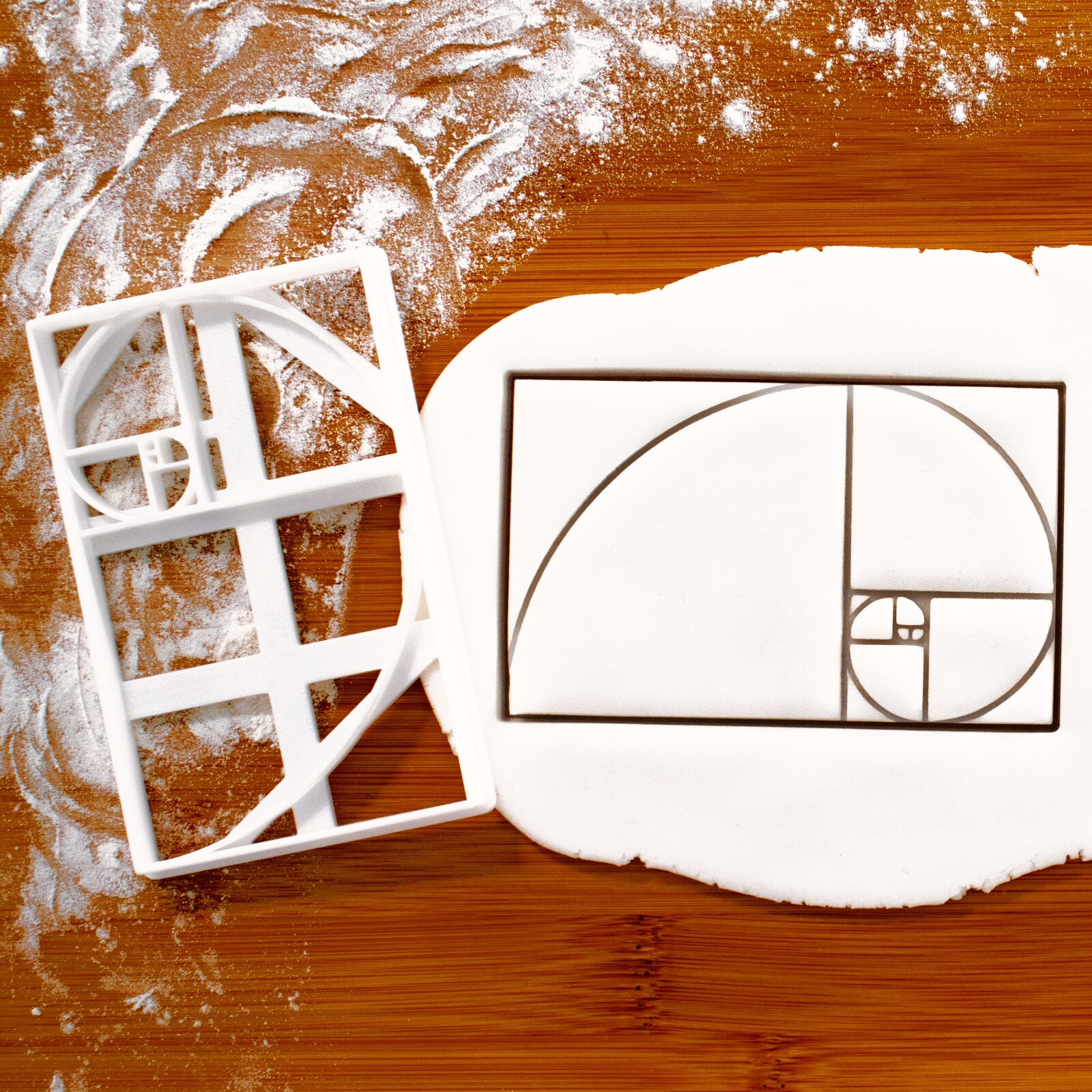 Fibonacci Spiral cookie cutter Golden Ratio mathematics design math curve  geek | eBay