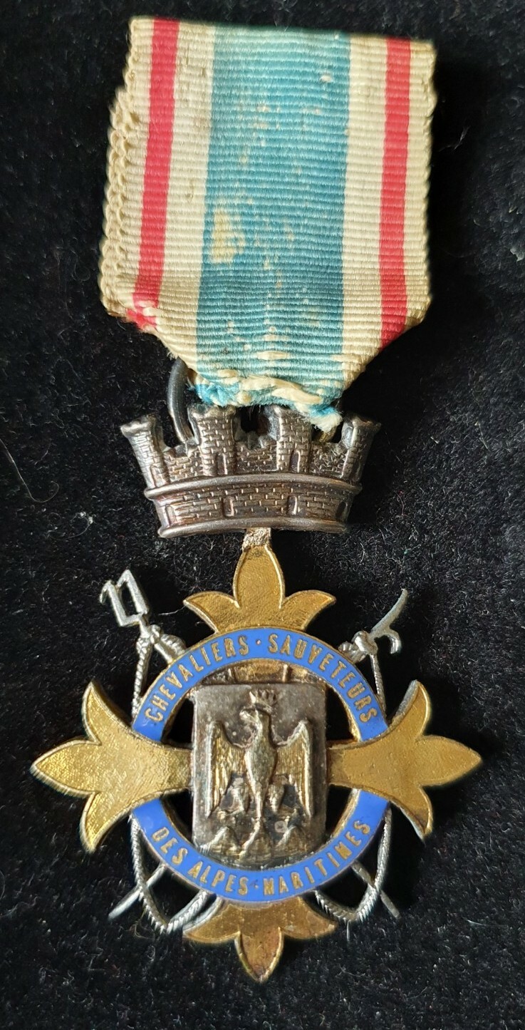Médaille Chevaliers Sauveteurs Alpes Maritimes