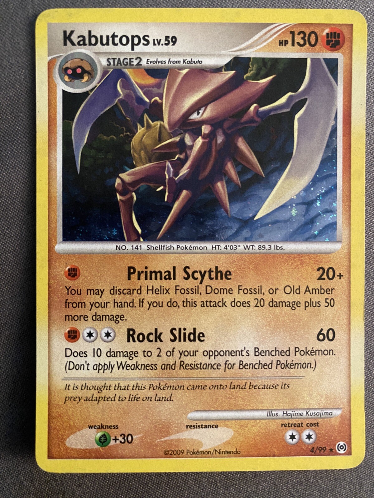 Kabutops 4/99 Holo Rare Platinum Arceus NM Pokemon TCG