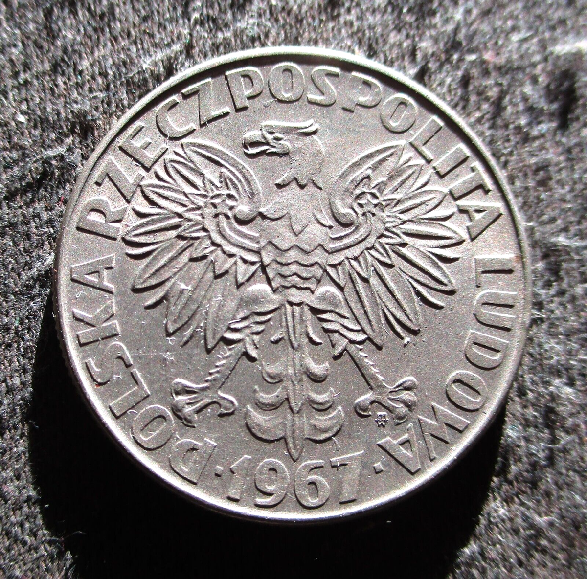 OLD COMMEMORATIVE COIN OF POLAND 10 ZLOTY 1967 - MARIA SKLODOWSKA