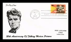 DR JIM STAMPS US COVER TALKING PICTURES 50TH ANNIVERSARY FDC BURT LANCASTER
