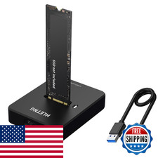 Hletng M.2 Nvme To Usb Adapter External Nvme Ssd Reader 10Gbps M.2 Enclosure