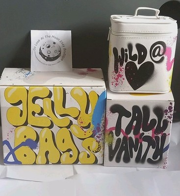 Made by Mitchell BNIB White Grafitti Jelly Bag Case Matching