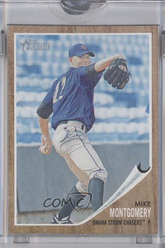2011 Topps Heritage Minor League Edition Topps Vault 1/1 Mike Montgomery 0t3