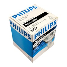 5x Pack Philips Brilliantline 20W 12V 36deg GU5,3 MR16 Halogen 411990