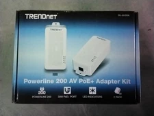 TRENDnetpowerline 200 AV PoE+ Adapter Kit