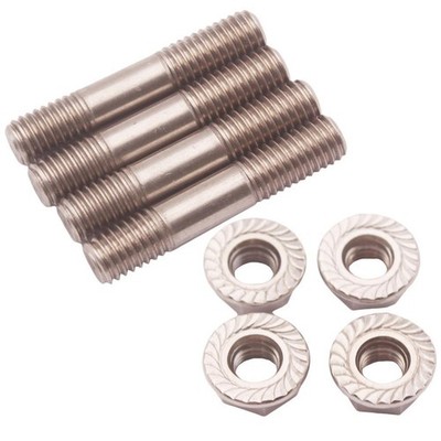 4 Sätze Neue Edelstahl Bolzen Muttern M8x1.25 Mit Flansch Für T25 T28