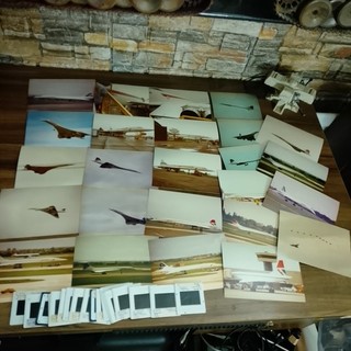 Aviation planes Slides 35mm photos bundle Concorde collection 80's 90's lot 4