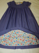 Mini Boden Purple Cord Floral Lined Dress Size 7/8 Ditsy Floral SWEET