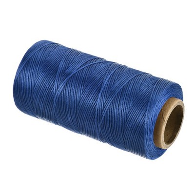 197 Yard 1mm 210D Flacher Wachsfaden Polyester Gewachster Faden Edelblau