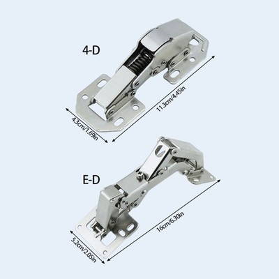 Strong Metal Cabinet Link Smooth Close Function No Drill Assembly for Household