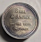 Vintage Swiss of America Golden West Teton Rolo 1 Oz .999 Silver Stacker Round