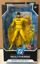 New McFarlane DC Multiverse Batman Yellow Suit Platinum Edition 7  Figure NIB