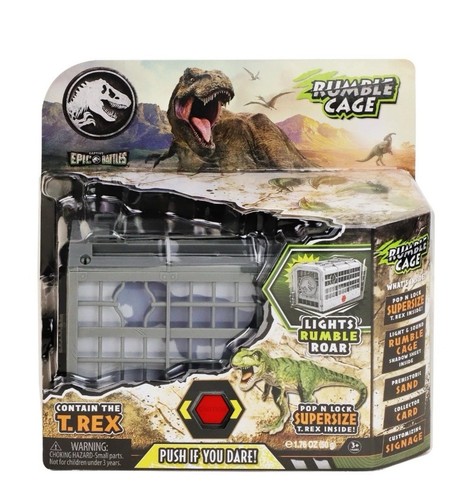 Jurassic World Captivz Epic Battles T-Rex Rumble Cage Lights and Sounds!! NEU!!! - Bild 2 von 3