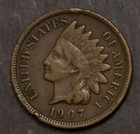  LOT OF (5) NICE INDIAN HEAD CENTS, FULL LIBERTY SET 1902,1904,1905,1907,1908 — photo 5