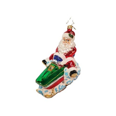 Christopher Radko - Ho-Ho Hold On Tight #1017703 Santa Riding Snowmobile 
