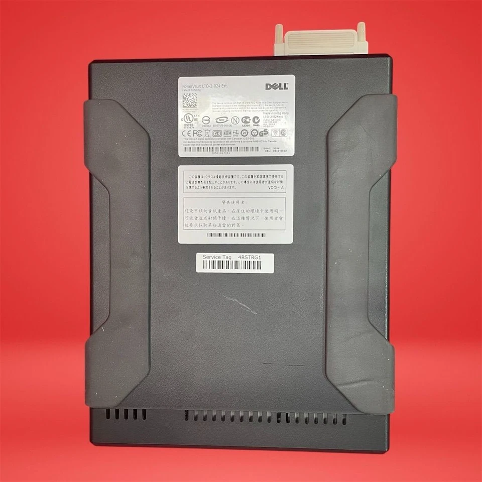 Dell PowerVault LTO-2 LTO-2-2024 SCSI External Tape Drive Black Compact Durable - Image 3 of 4