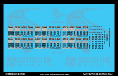 N Scale SOXX Patch Decal Set