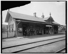 Garrison New York,Hudson River,railroad stations,buildings,tracks,roads,NY,1880