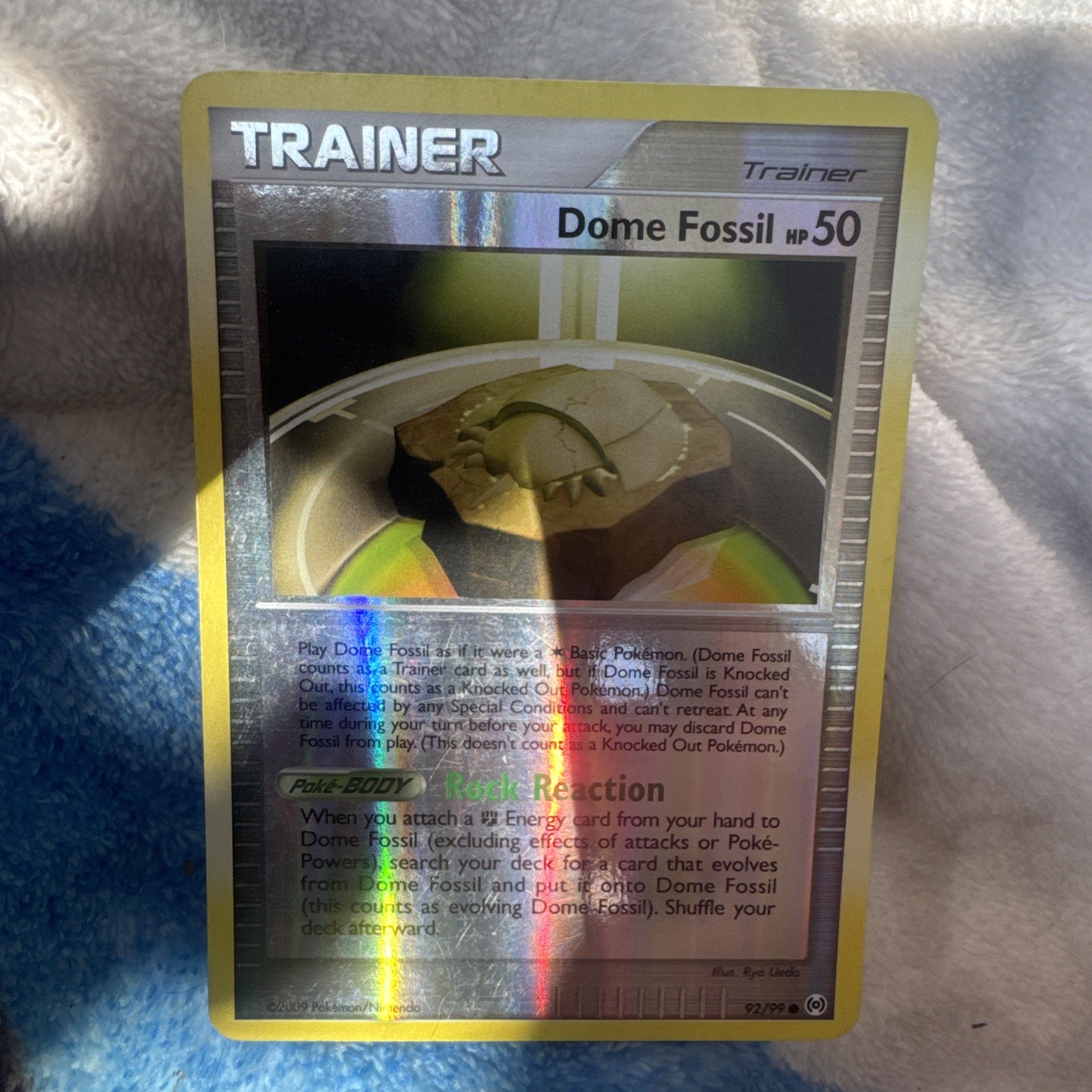 Dome Fossil - 92/99 - Common - Reverse Holo PL/MP, English Pokemon Arceus