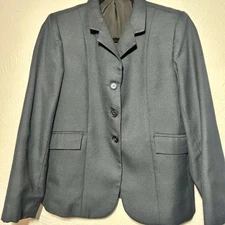 Tuff Rider Youth Size 16 Navy Starter Show Coat Jacket Hunter Equestrian