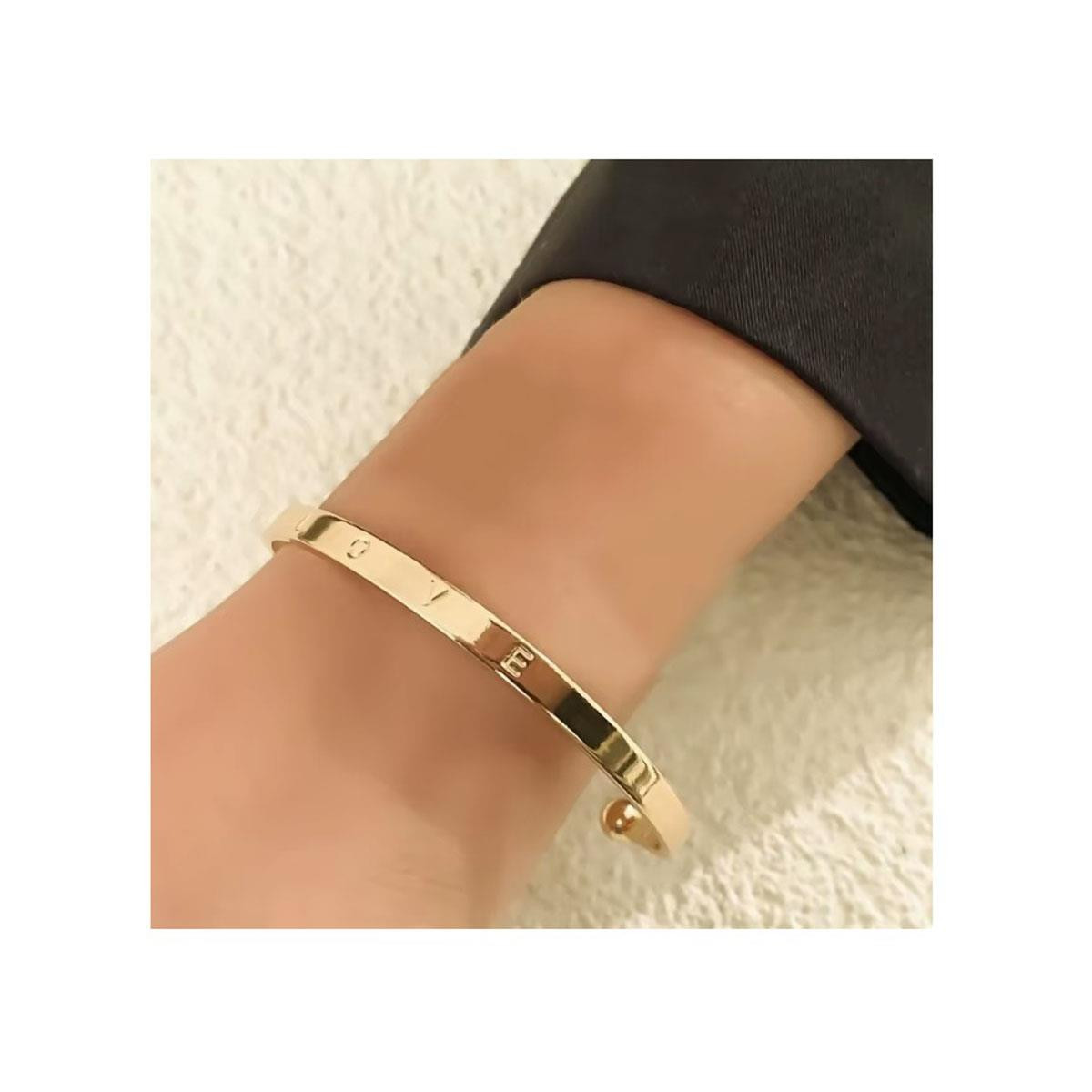 Gold Bangle Love Bracelet – Elegant Timeless Jewelry Gift for Her-image