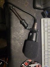 Maono Condenser Microphone Black 3.5mm Wired Adjustable Tripod Stand Windscreen