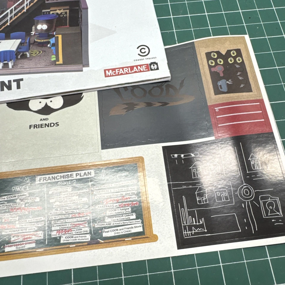 Juego de construcción South Park Cartman's Basement McFarlane incompleto sin caja A4 Foto 4 de 4