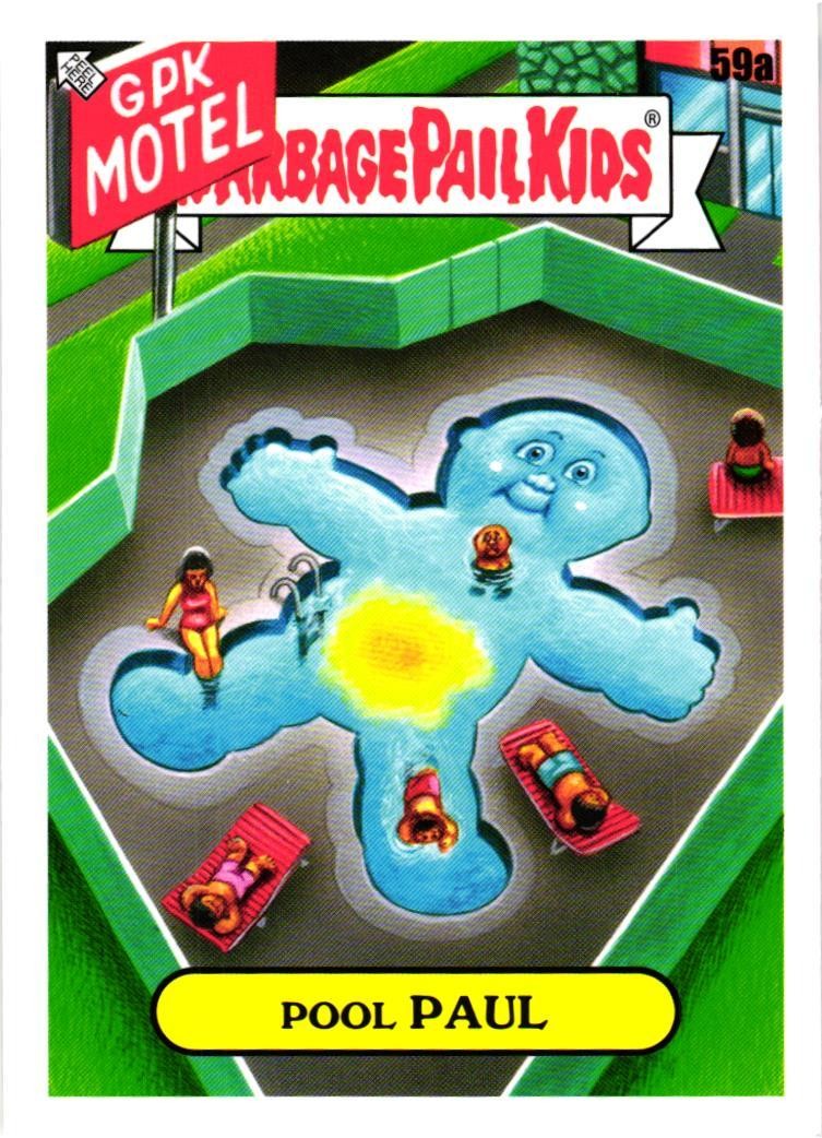 2021 Topps Garbage Pail Kids Go on Vacation #59a Pool Paul
