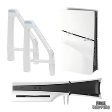 2X Horizontal Stand for PS5 Slim Disc Edition Console Cooling Feet Bracket