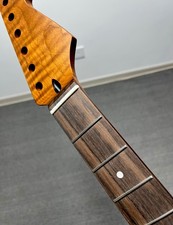 Stainless Rosewood 22Fret satin DIY Roasting flame maple electric guitar neck