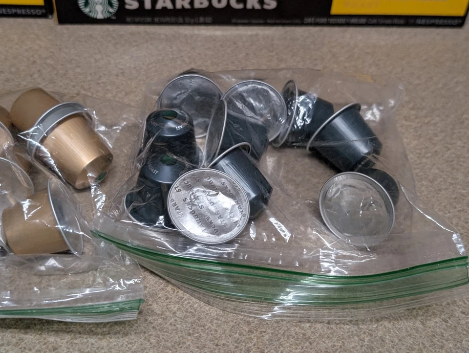 Cápsulas tostadas espresso rubias Starbucks - sueltas 54 y 10 tostadas oscuras caducan 22/06 Foto 3 de 4