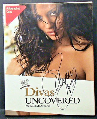 SIGNED AUTOGRAPHED COPY WWE Divas Uncovered  Book Hard Cover Candice Michelle