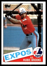 Hubie Brooks 1985 Topps Traded #9T Expos MLB READ FREE SHIPPING AutographDen