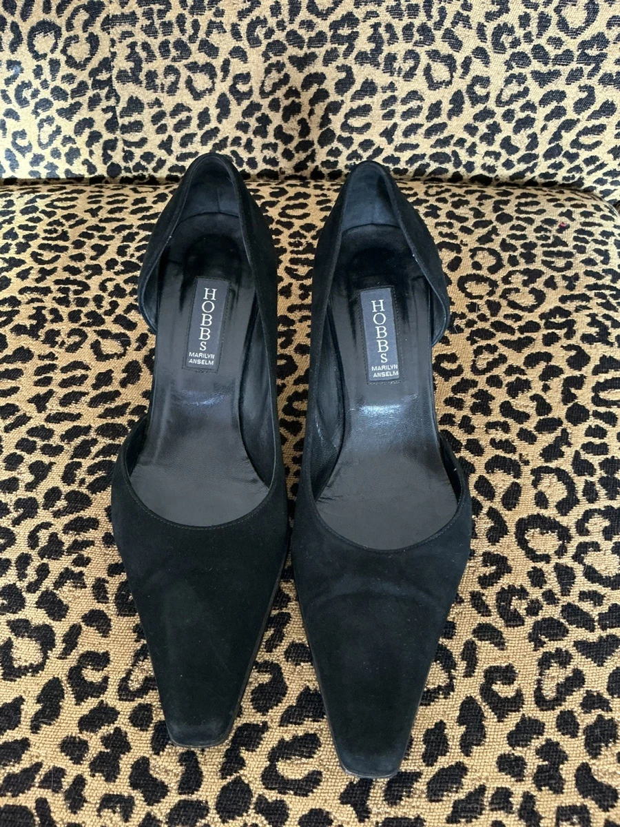 Mules Hobbs Marilyn Anslem En Daim Rose Vif - Talon 2 Pouces, Taille 37, Occasion