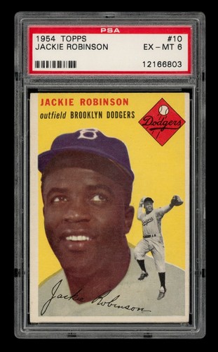 1954 Topps Set-Break # 10 Jackie Robinson PSA 6 EX-MT