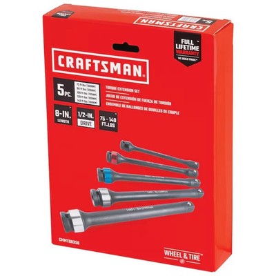 Craftsman 5 Piece 1/2'' Torque Extension Set CMMT98356 New