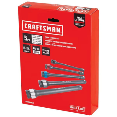 #ad Craftsman 5 Piece 1 2quot; Torque Extension Set CMMT98356 New $54.50