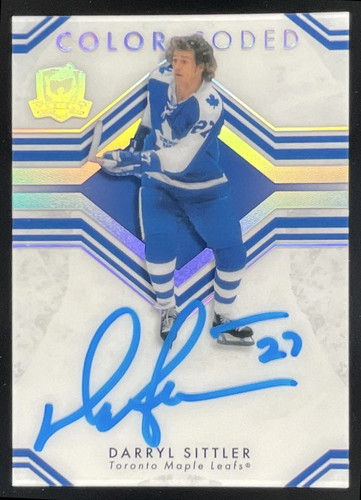 Darryl Sittler #CC-DS 2023 Upper Deck The Cup Color Coded Autograph card
