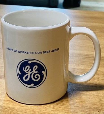 GE ( General Electric) A SAFE GE WORKER IS OUR BEST ASSET 12 OZ VINTAGE MUG CUP